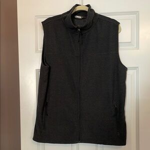 Mountain Khakis Black Zip-Up Vest size large